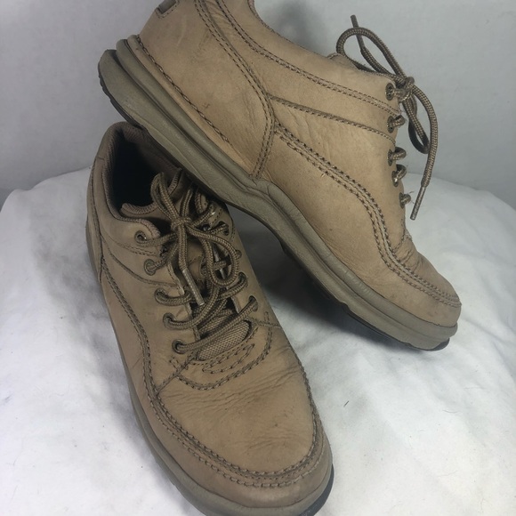 Men's Rockport Prowalker Size 8 Tan Leather - Picture 1 of 5
